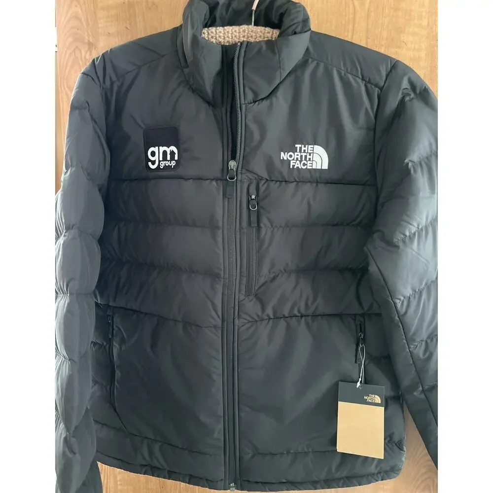 The North Face 550 Down Jacket Black NF0A7V4F4H0 Men's Large NWT Company Logo